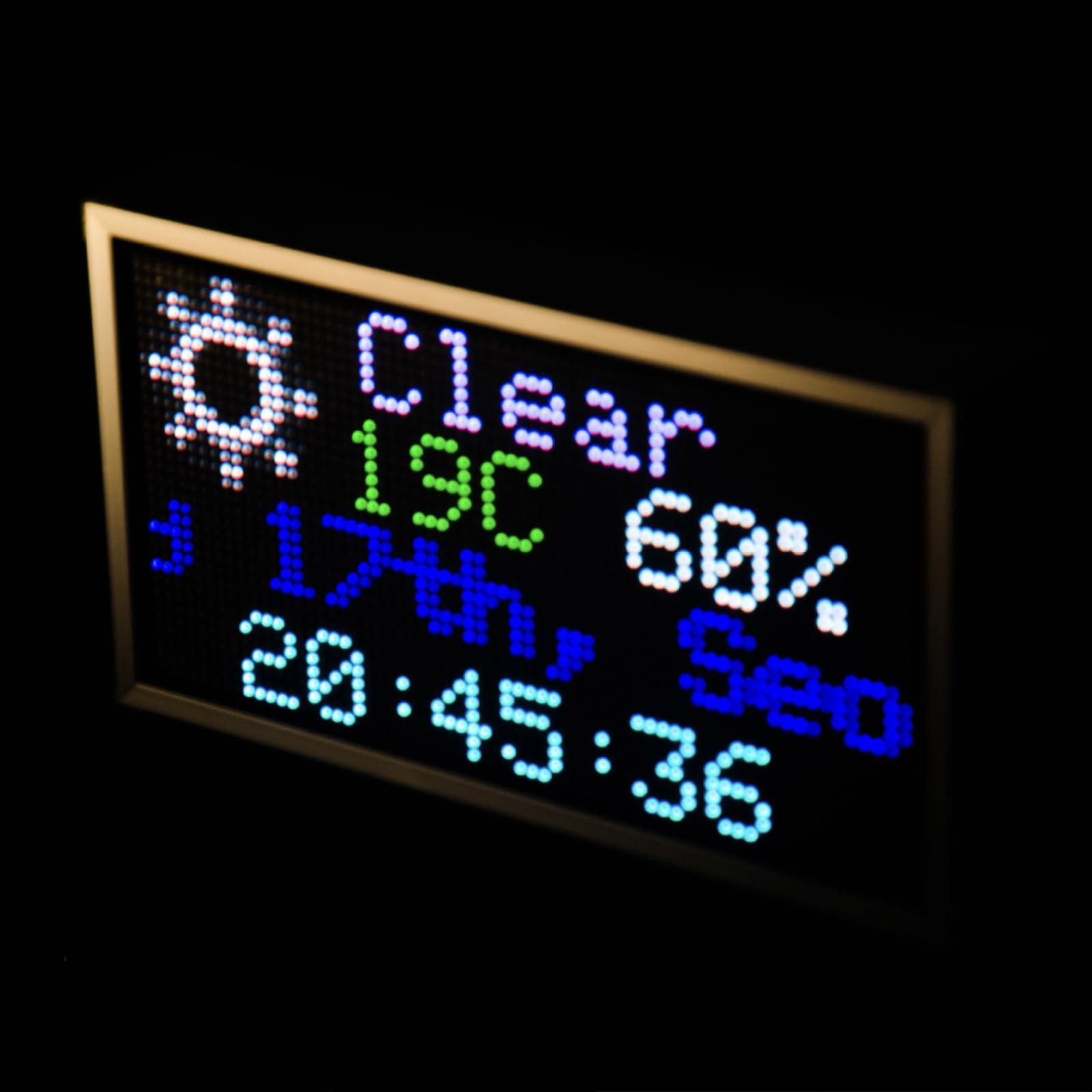 WQV Bitcoin Stock Ticker, Pixel Display, Glance Real-Time Crypto Ticker,  Pixel Clock, Stock Market Monitor, Clock Weather Digital Display, Crypto  Ticker : Amazon.ca: Home