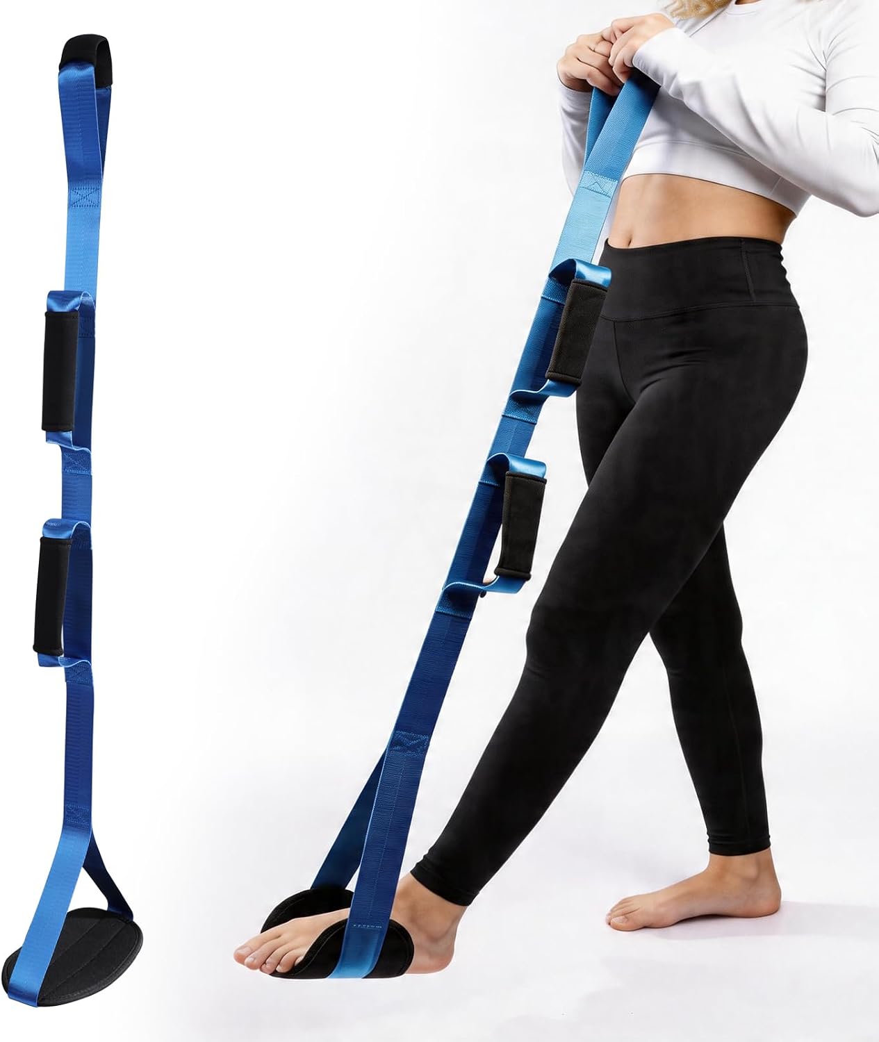 39Inch Long Leg Lifter Strap Rigid Foot Lifter After Hip Knee Replacement Mobility Aids Foot Lifters for Disabled and Elderly