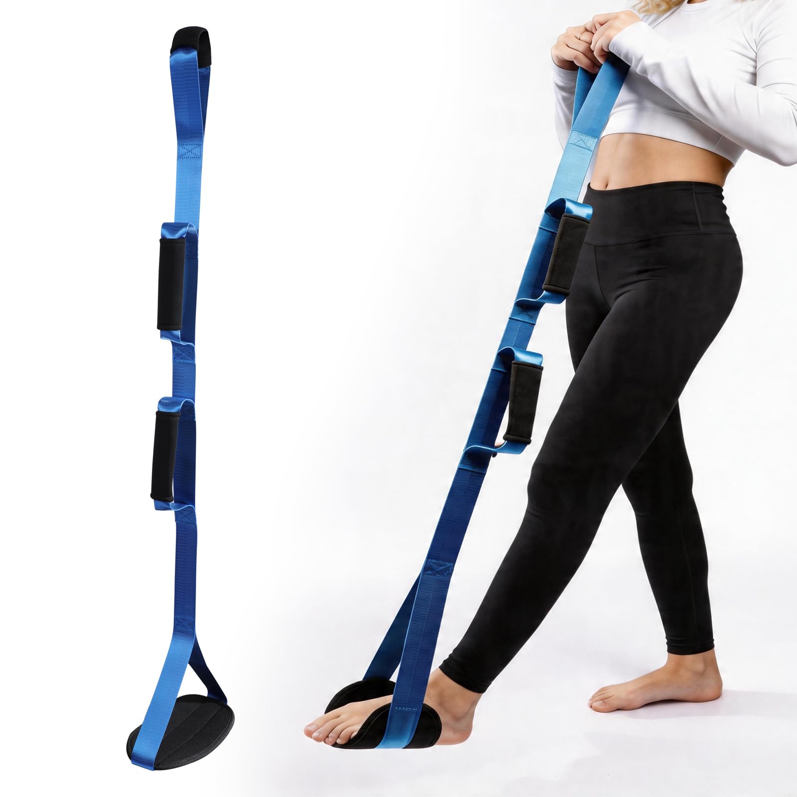 39Inch Long Leg Lifter Strap Rigid Foot Lifter After Hip Knee Replacement Mobility Aids Foot Lifters for Disabled and Elderly