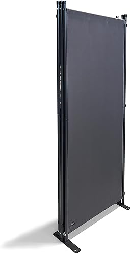 Miniatura 2 de QUICK STAR Divisor de habitación de 87 pulgadas de ancho x 65 pulgadas de alto, gris  Pantalla de privacidad plegable de 4 paneles  Partición de