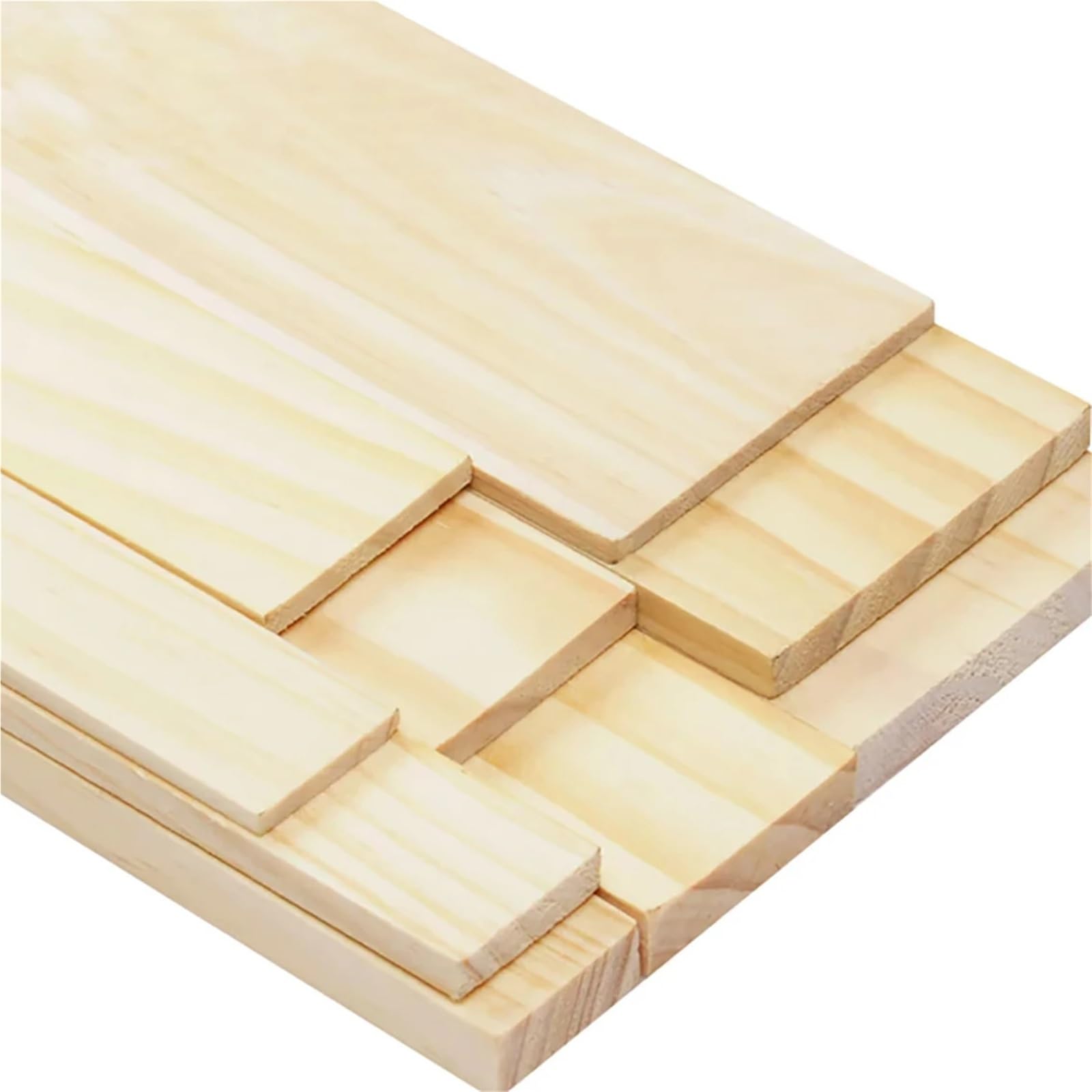 Palitos Helado Para Manualidades 20 tiras de madera rectangulares de 3/5/8 mm de grosor, tablero de pino macizo, material for modelismo DIY, manualidades, decoración, piezas.(250x50x5mm)