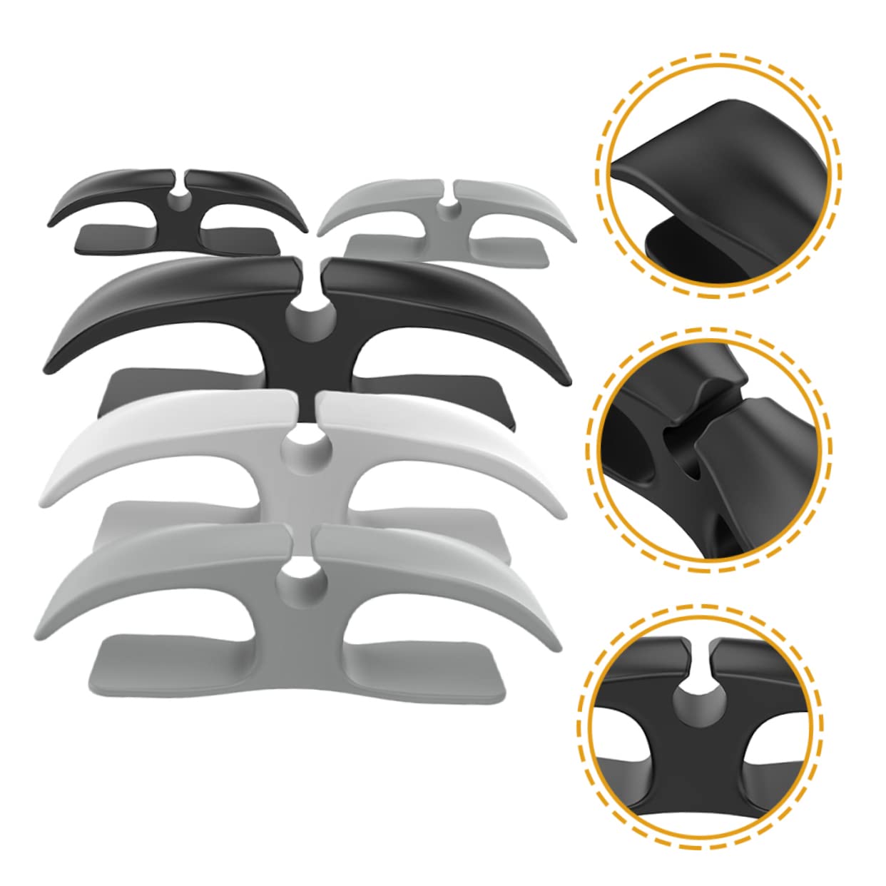 HOMSFOU Kabelaufwickler Selbstklebend 5 Stück zum Organisieren Ihrer Kabel und Schnüre mit Flexiblem Klebstoff für Küchengeräte als Kabelhalter und Kabelorganizer