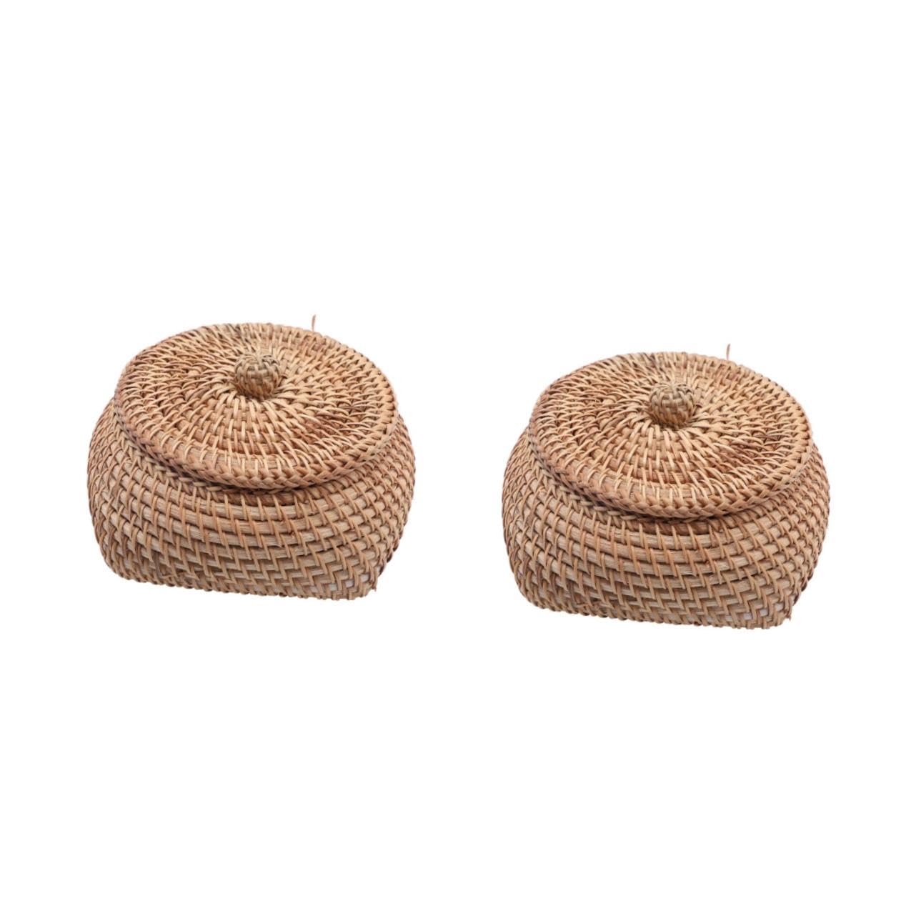 Panier de rangement rotin tissé de haute qualité Alipis pour décoration authentique
