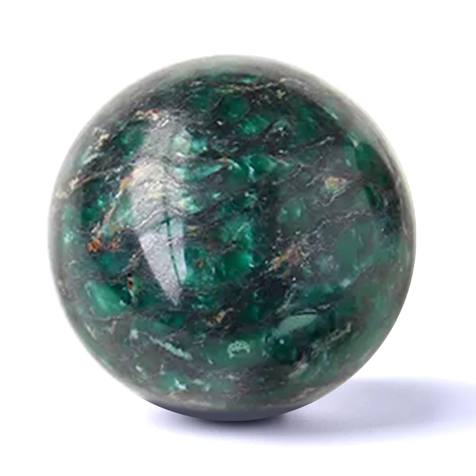 Naturalna Zielona Kula Kryształowa – Kwarcowa Sfera do Uzdrawiania, Wróżenia, Medytacji i Dekoracji Domu oraz Biura – Okaz Kamienia Szlachetnego,50~55mm