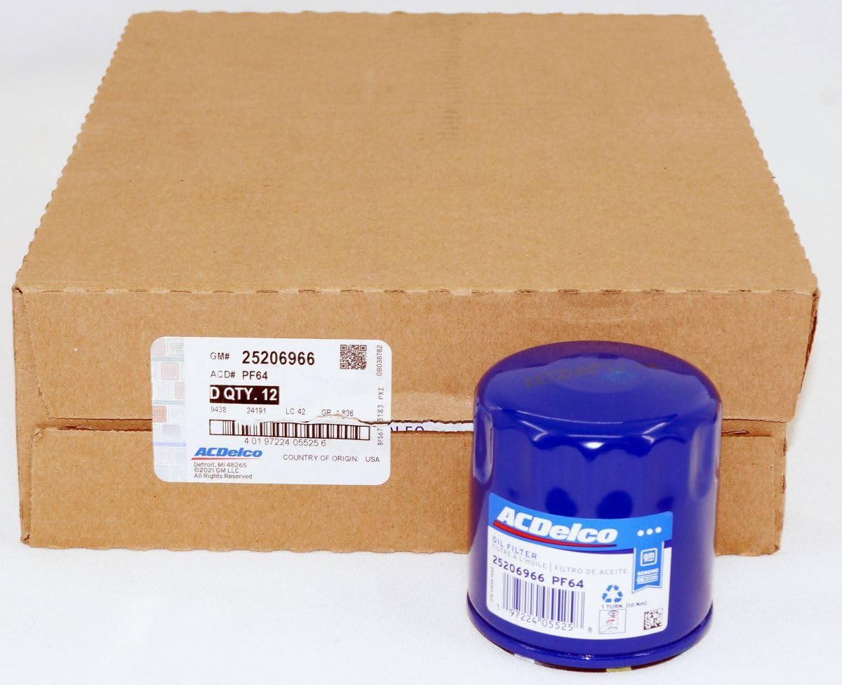 12 Pack Genuine OEM ACDelco PF64 Engine Oil Filter GM 25206377 12696048 19386865