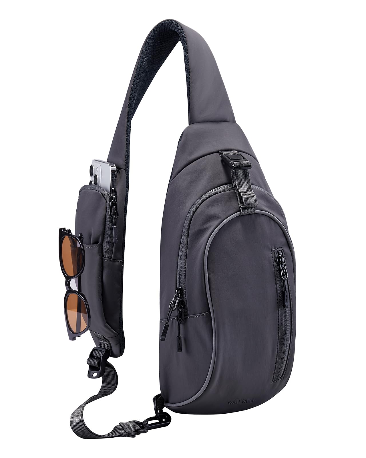 WATERFLYCrossbody Sling Backpack Sling Bag: Small and Stylish Design for Hiking Travel and Everyday Use