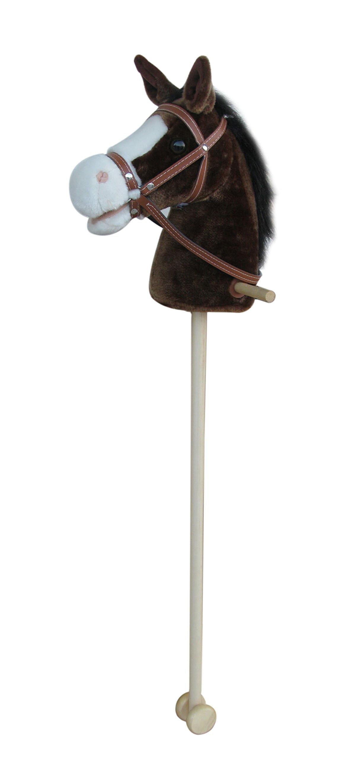 Sweety Toys - Koń na Kiju, Brązowy, 100 cm, 5086