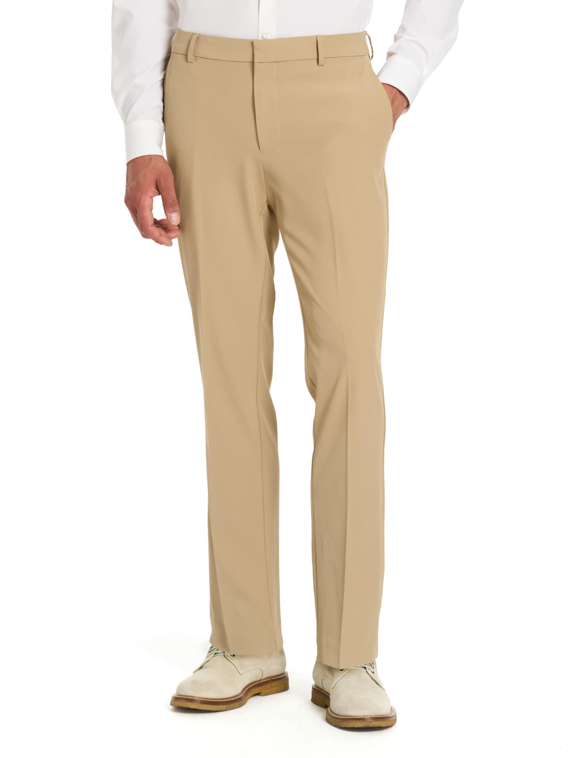 Men's Stain Shield Stretch Slim Fit Flat Front Dress Pant
