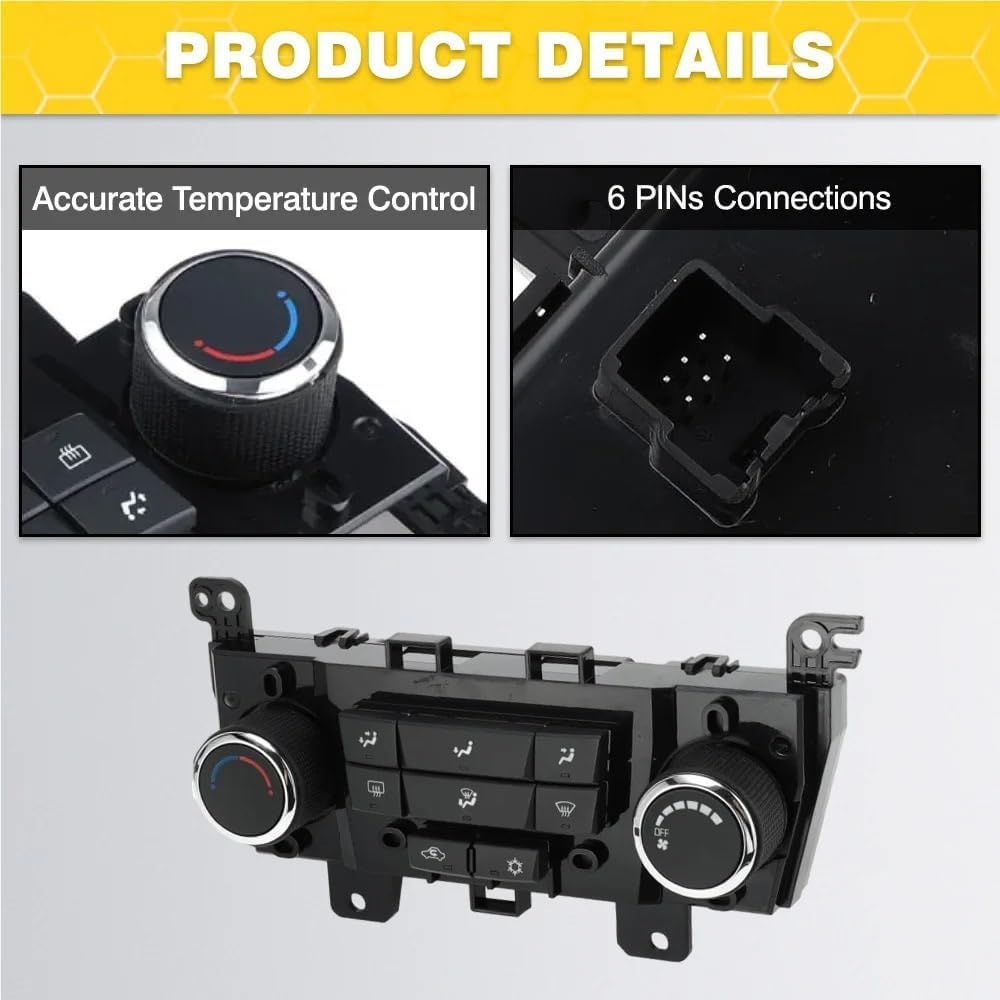 Car AC Air Conditioning Climate Control Switch 9057231 95146207 for Chevrolet for Cruze 2009-2016