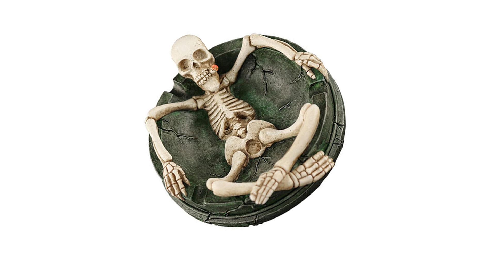 Amazon｜Healifty ハロウィン ドクロ 灰皿 人間 スケルトン 不気味な