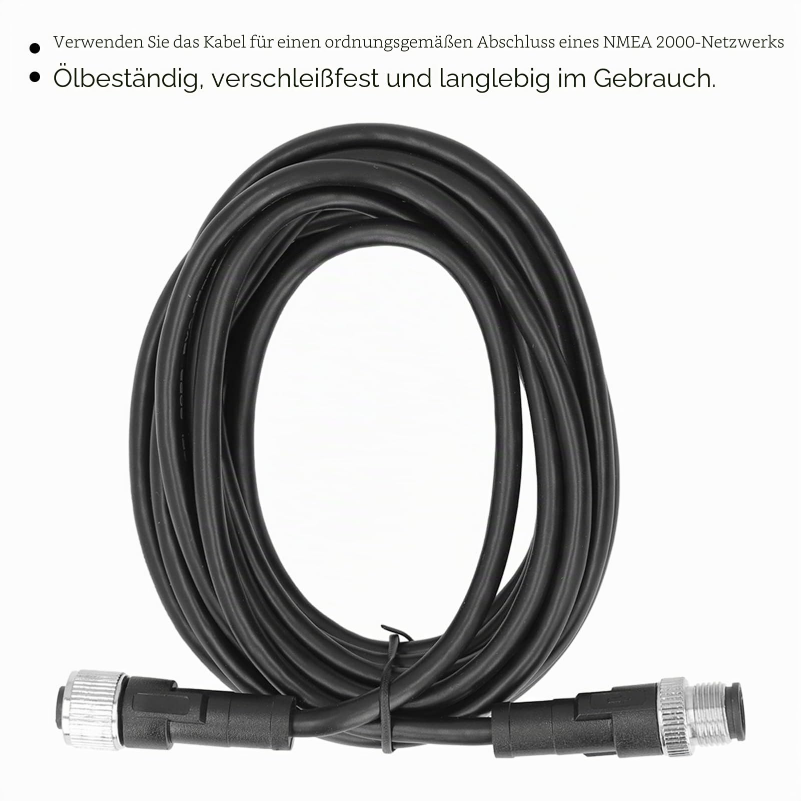 Akozon NMEA 2000 Kabel,NMEA Drop Kabel Boot-Backbone-Drop-Kabel für NMEA 2000, Ersatz für Lowrance Simrad B G Navico Networks (4 Meter)