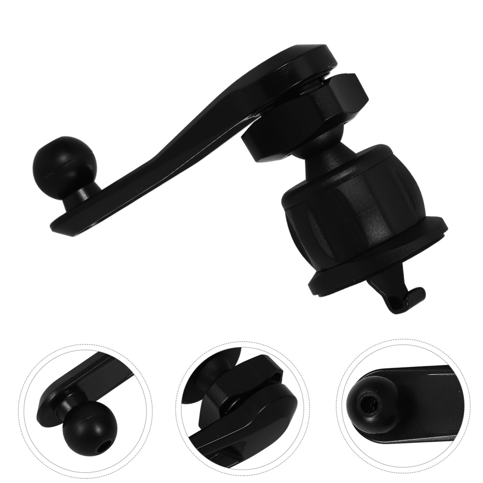 Gatuida 4pezzi Supporto Per Telefono Da Auto Con Braccio Estensibile Rotante Design Semplice e Pratico Per Ventilazione Nero Compatibile Con Tutti Modelli Di Smartphone