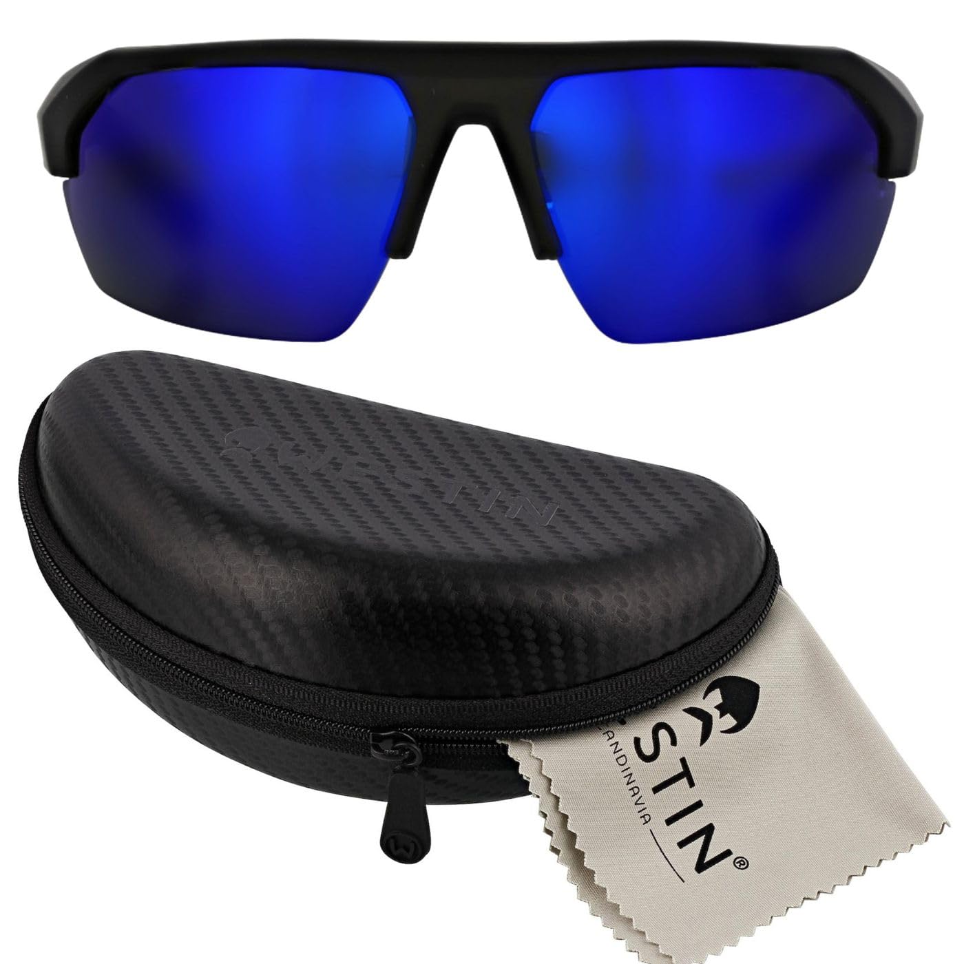 Westin W6 Sport 25 Matte Black LB Smoke LM Blue AR Blue - okulary polaryzacyjne, okulary wędkarskie