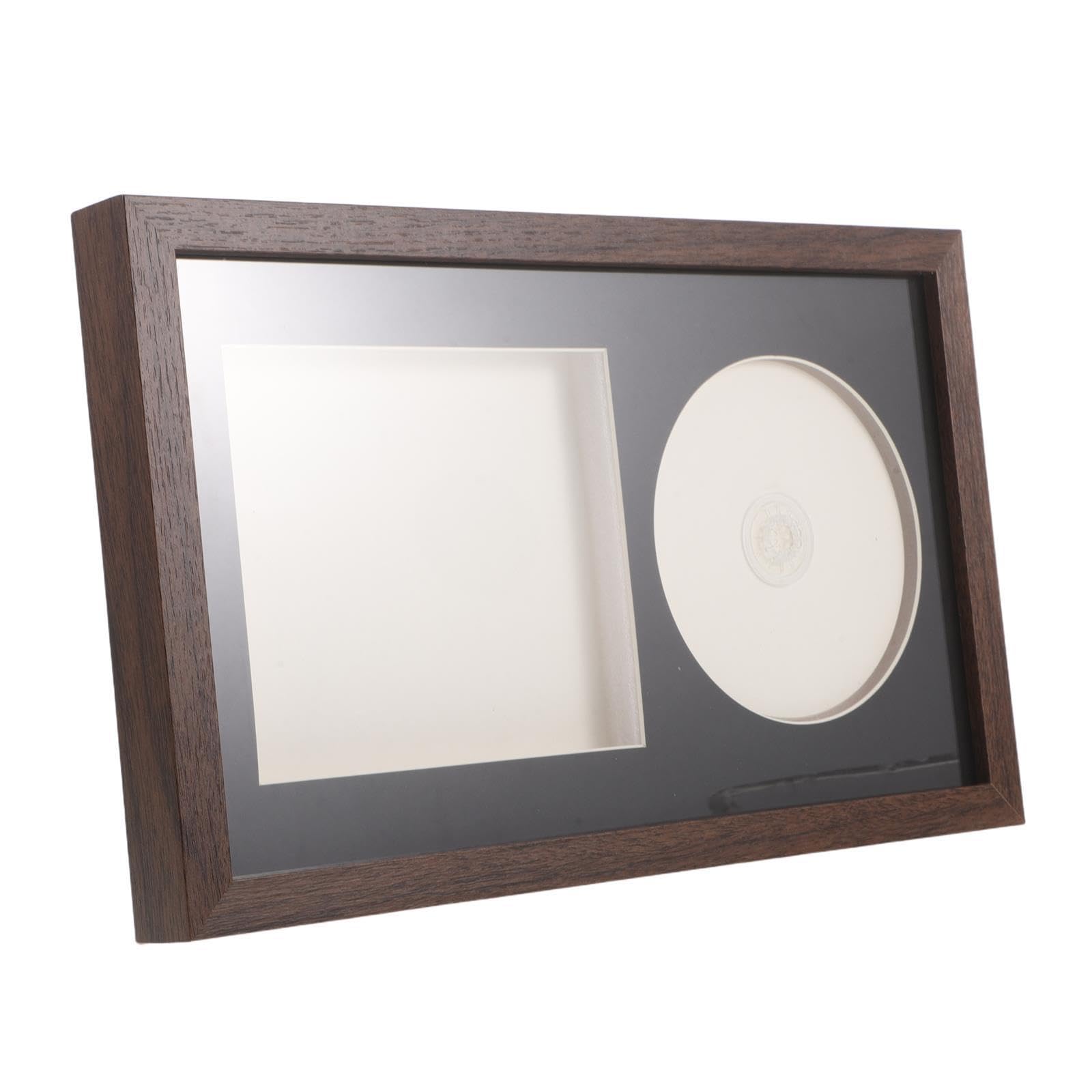Toyvian Cornice per Esposizione Album Vinile e CD in Legno Design 3d Cavo, Soluzione Salvaspazio e Supporto Stabile per Soggiorno o Scrivania