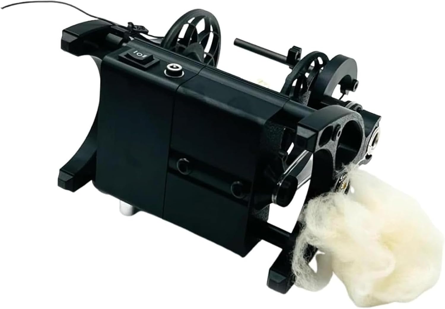 Adjustable Speed Wool Yarn Winding Machine, 12v Yarn Spinning Wheel, Electric Spinning Wheel, 4 Ounce Capacity, 800rpm Maximum Speed, Yarn Spinning Wheel Kit for Yarn Weaving