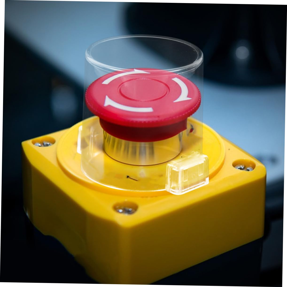 MAGICLULU Emergency Stop Button 4pcs Safety Button Cover for Light Switch Industrial Protective Guard