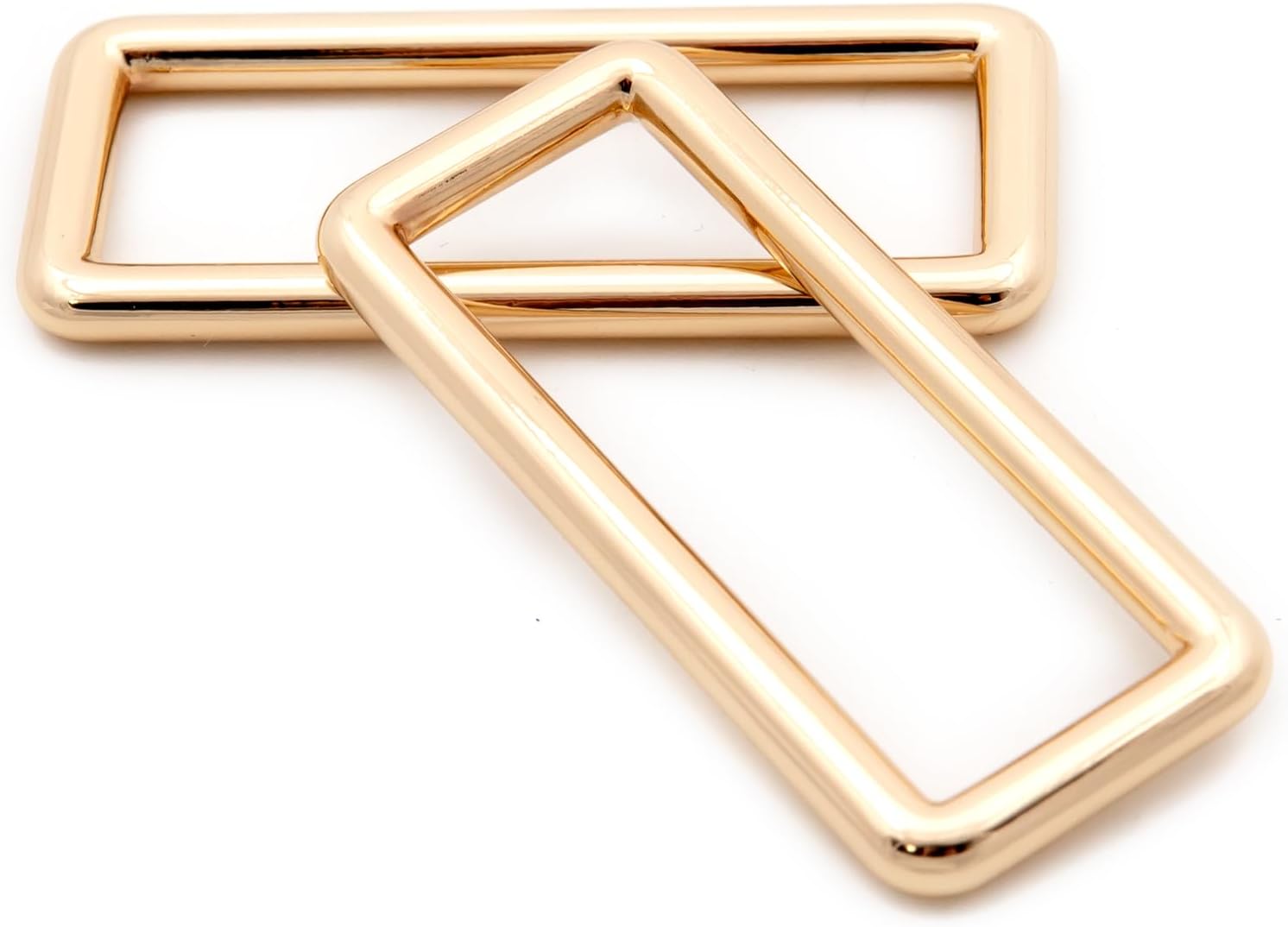 Loosco 10PCS Metal Slide Buckle Bag Belt Strap Keeper Slider Triglide Adjuster Purse Making Accessories (Gunmetal,1 1/2") - Image 3