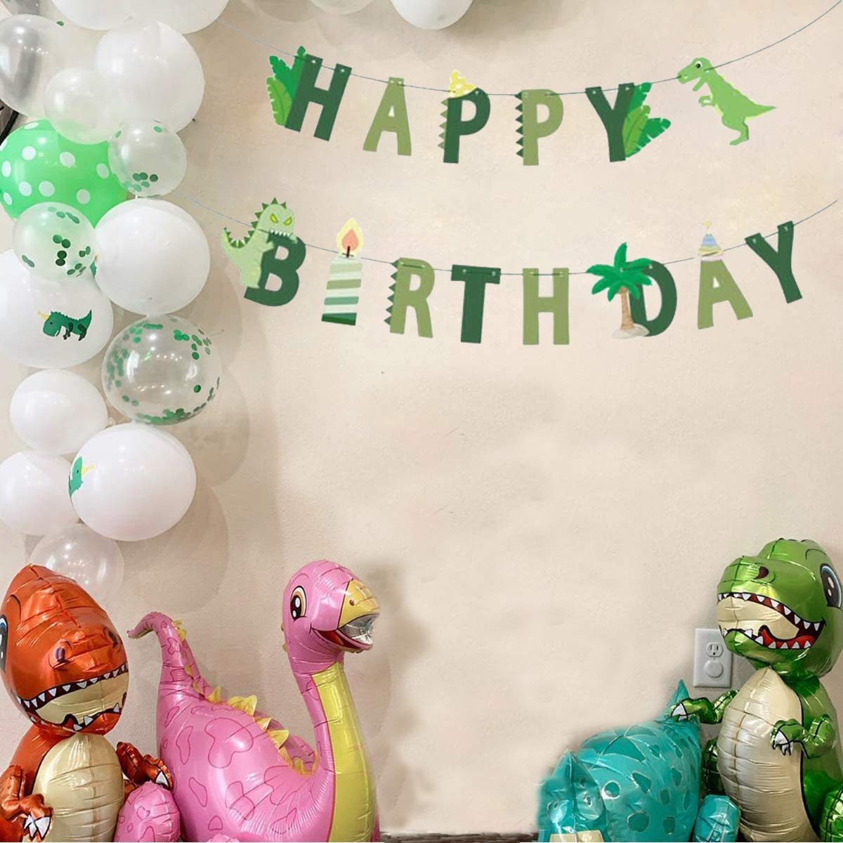 Buy Dinosaurs Birthday Party Decorations 30pcs 12 Inch Green Dinosaur