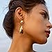 Dark Water Collections 18K Gold Plated Stainless Steel Teardrop Dangle Earrings for Women – Hypoallergenic, Waterproof, Tarnish Resistant (2.5 Inch)