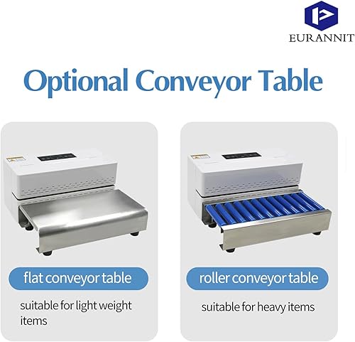 Miniatura 7 de Máquina selladora térmica, sellador automático de banda continua con control digital de temperatura, sellador horizontal de bolsas para bolsas de
