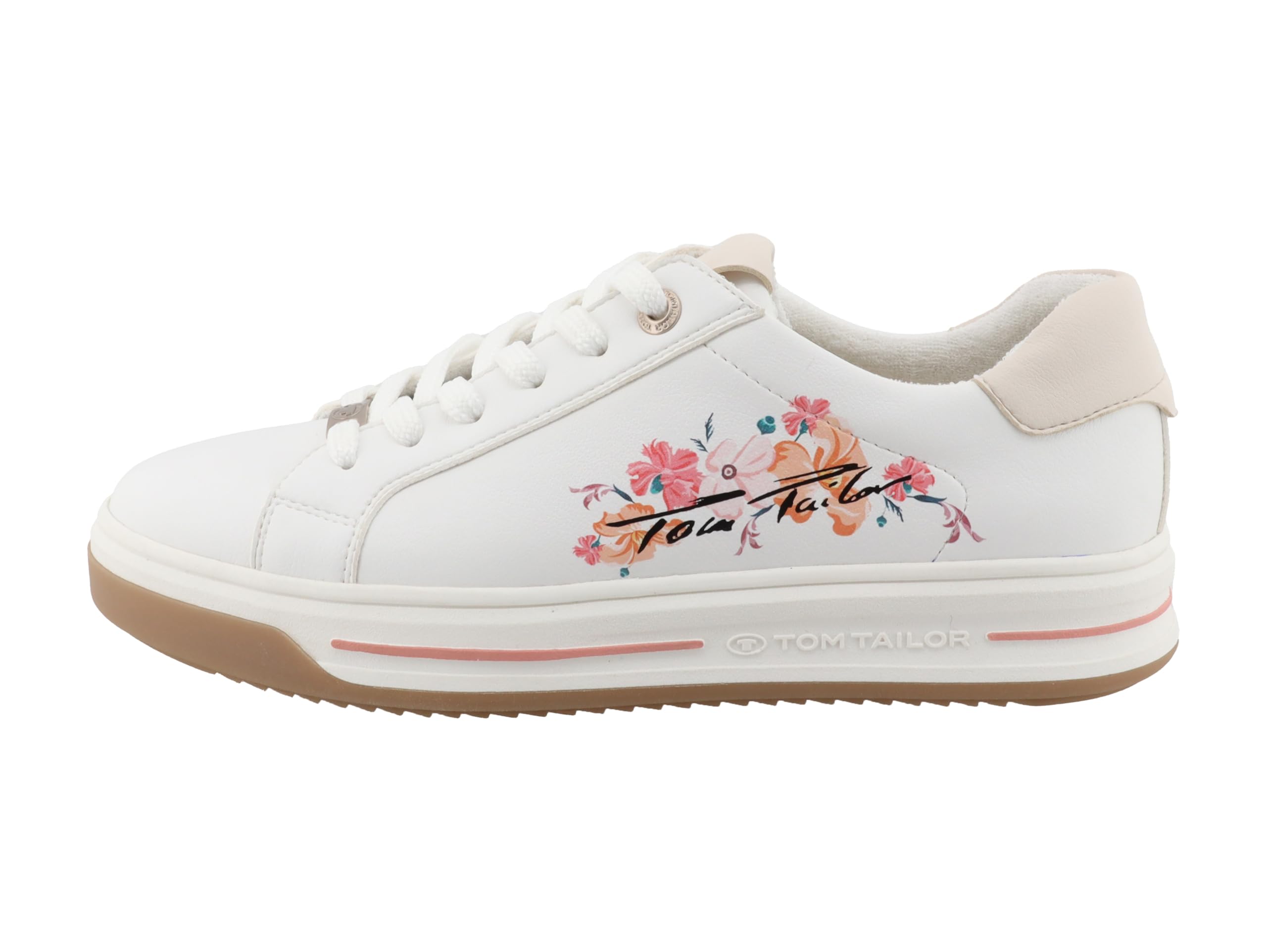 TOM TAILOR Women 9590320005 Sneaker, White Multi, 8.5 UK