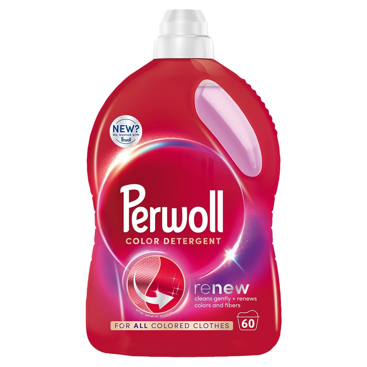 Perwoll Detergente líquido para ropa Renew Color & Fiber (color, 3.0 litros) 60 cargas ¿nuevo? No, lavado con Perwoll