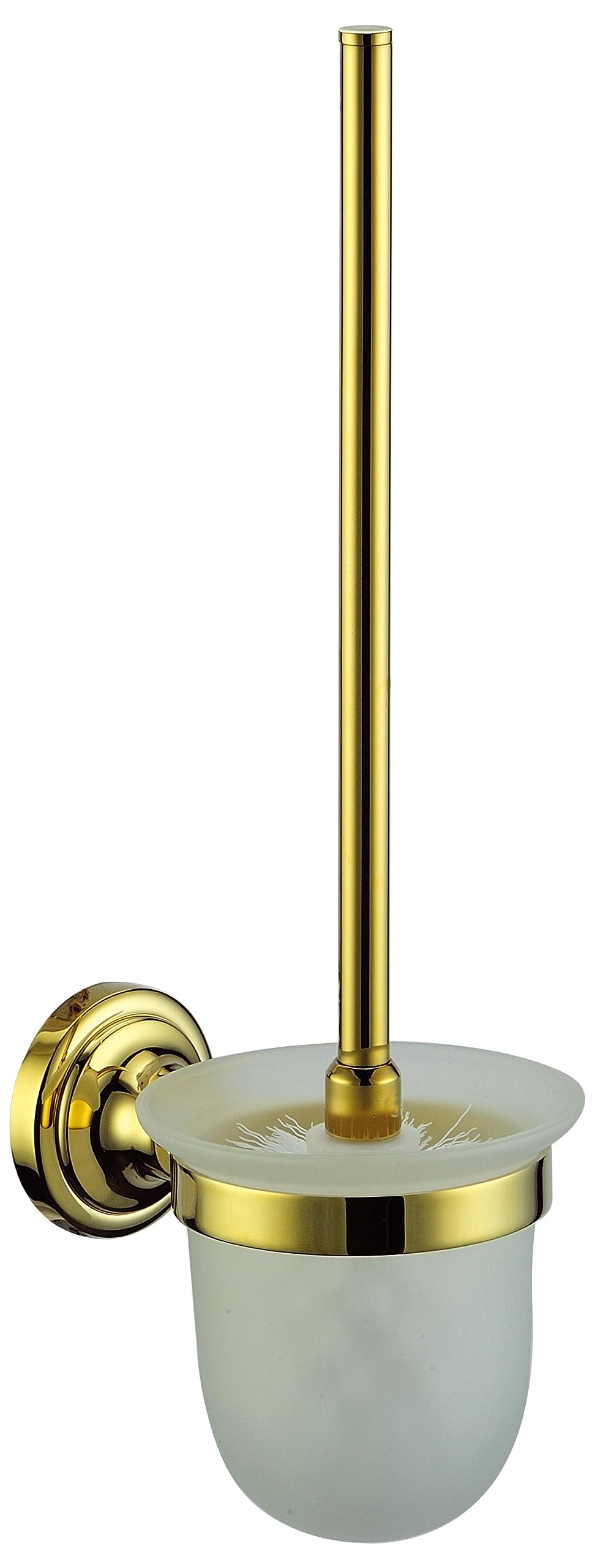 Hochwertige WC-Bürste mit Halter in Gold