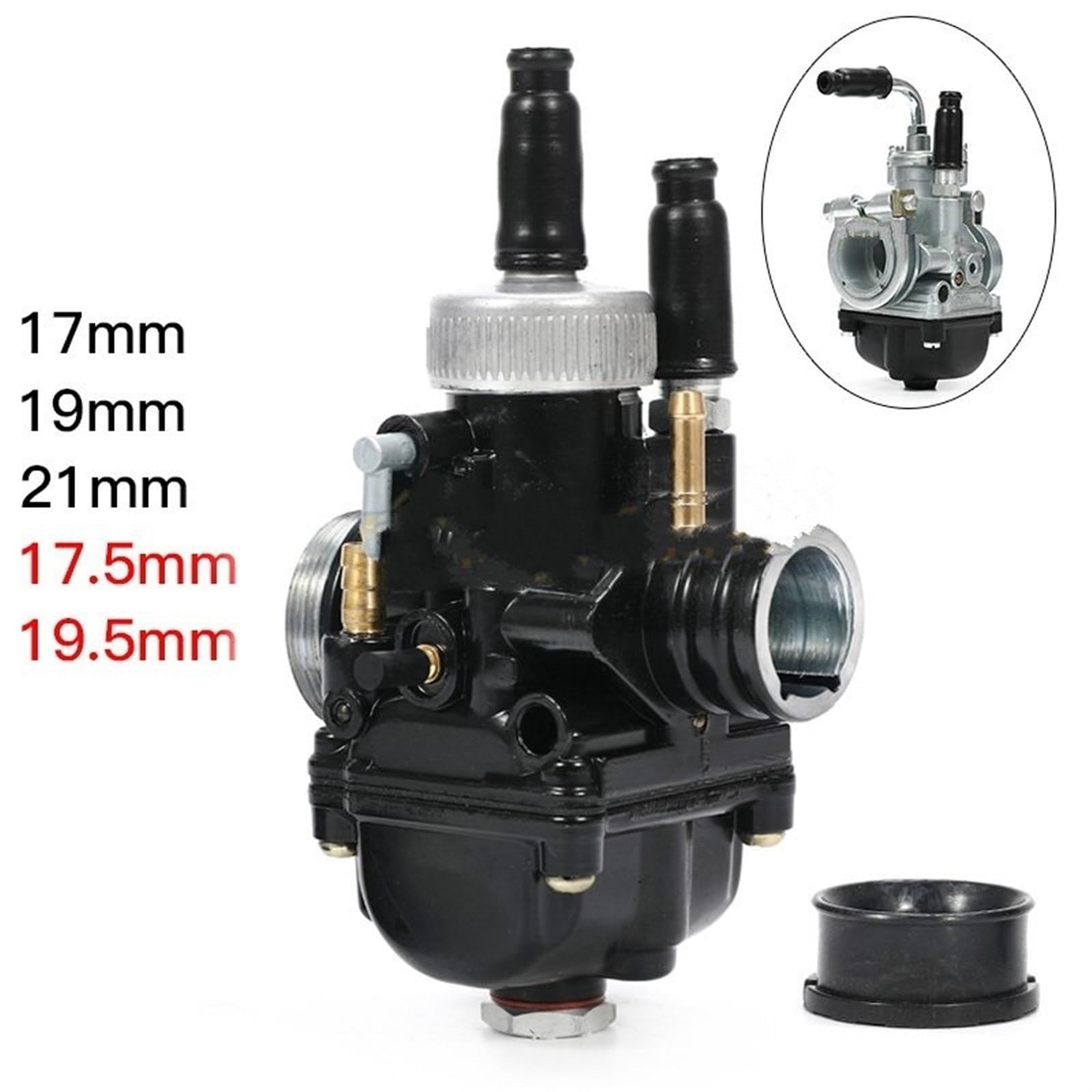 Motorcycle Racing Carburetor 12mm 15mm 17mm 19mm 21mm Carburador Carb 2- Stroke for Yamaha for Puch for Zuma ATV BWS100(19.5mm)