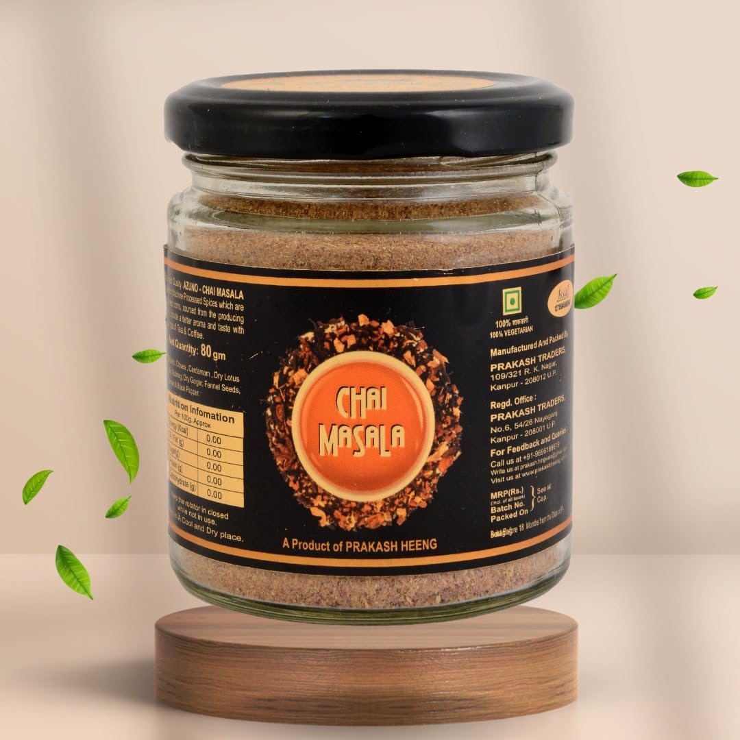 AZUNO Aromatic Tea Masala/Chai Masala Powder with 100% Natural Ingredients - 80g | Pack of 1 (B0C16YLXRF) Amazon Price History, Amazon Price Tracker