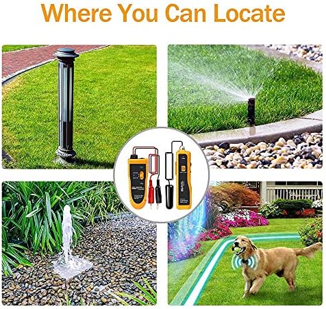 Kolsol Underground Wire Locator Cable Tester, Wire Tracker F02 with Earphone for Locate Wires and Control Wires Cables Pet Fence Wires