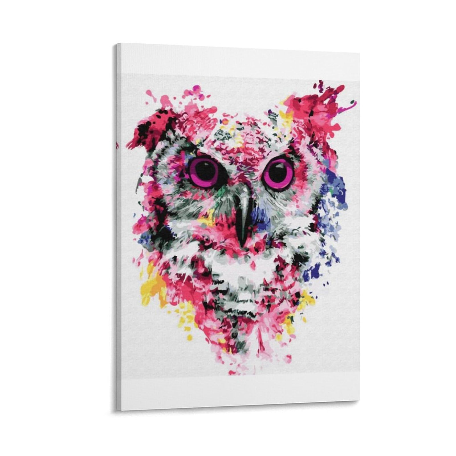 カラフルなフクロウの抽象画 Amazon.co.jp: 抽象的な バンクシーグラフィティアートカラフルな