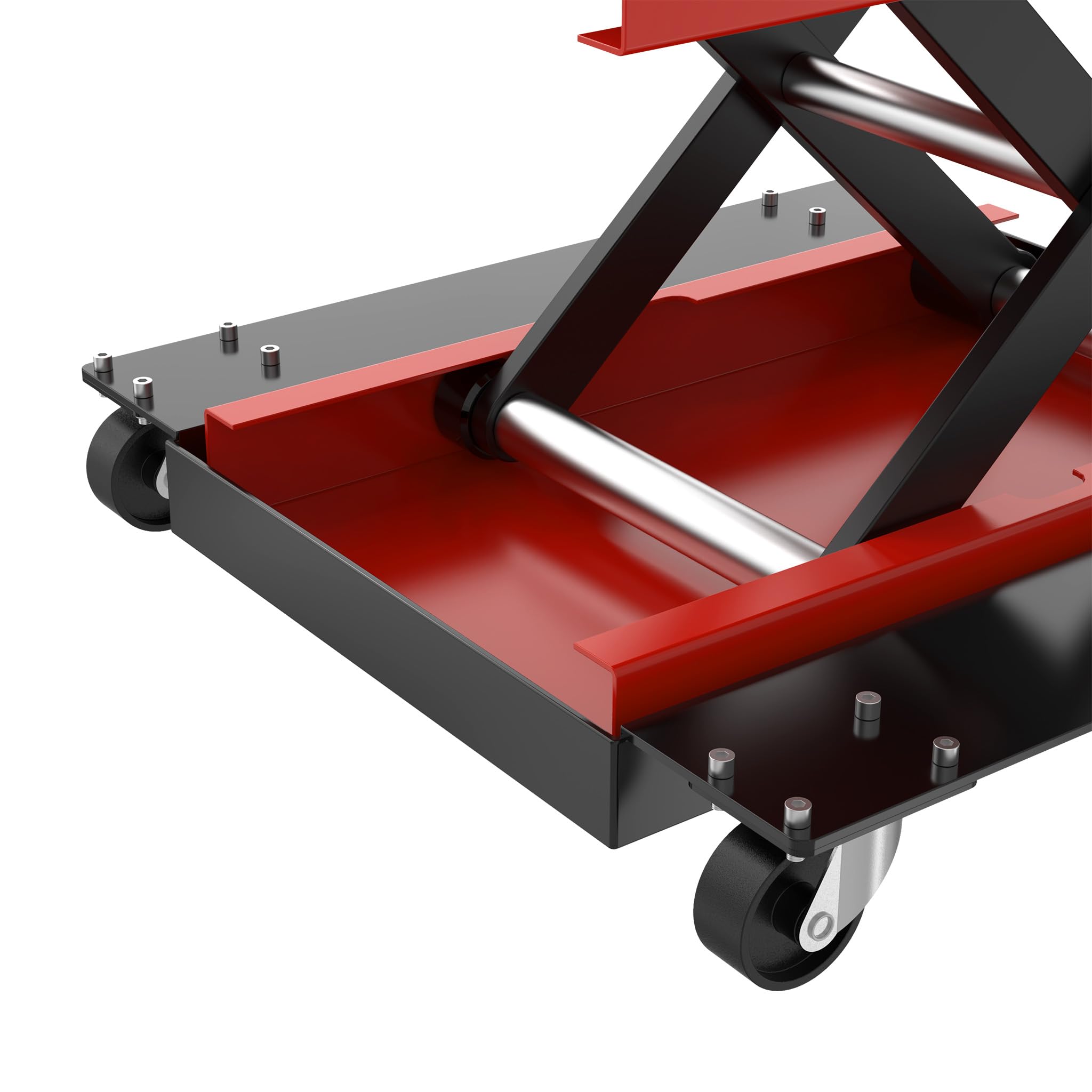 ACXIN Motorradhebebühne mit Rollen Rangierhilfe, bis 500 kg, höhenverstellbarer Motorradheber, für Wartung von Motorrad, ATV & Quad, Garage & Außenbereiche geeignet
