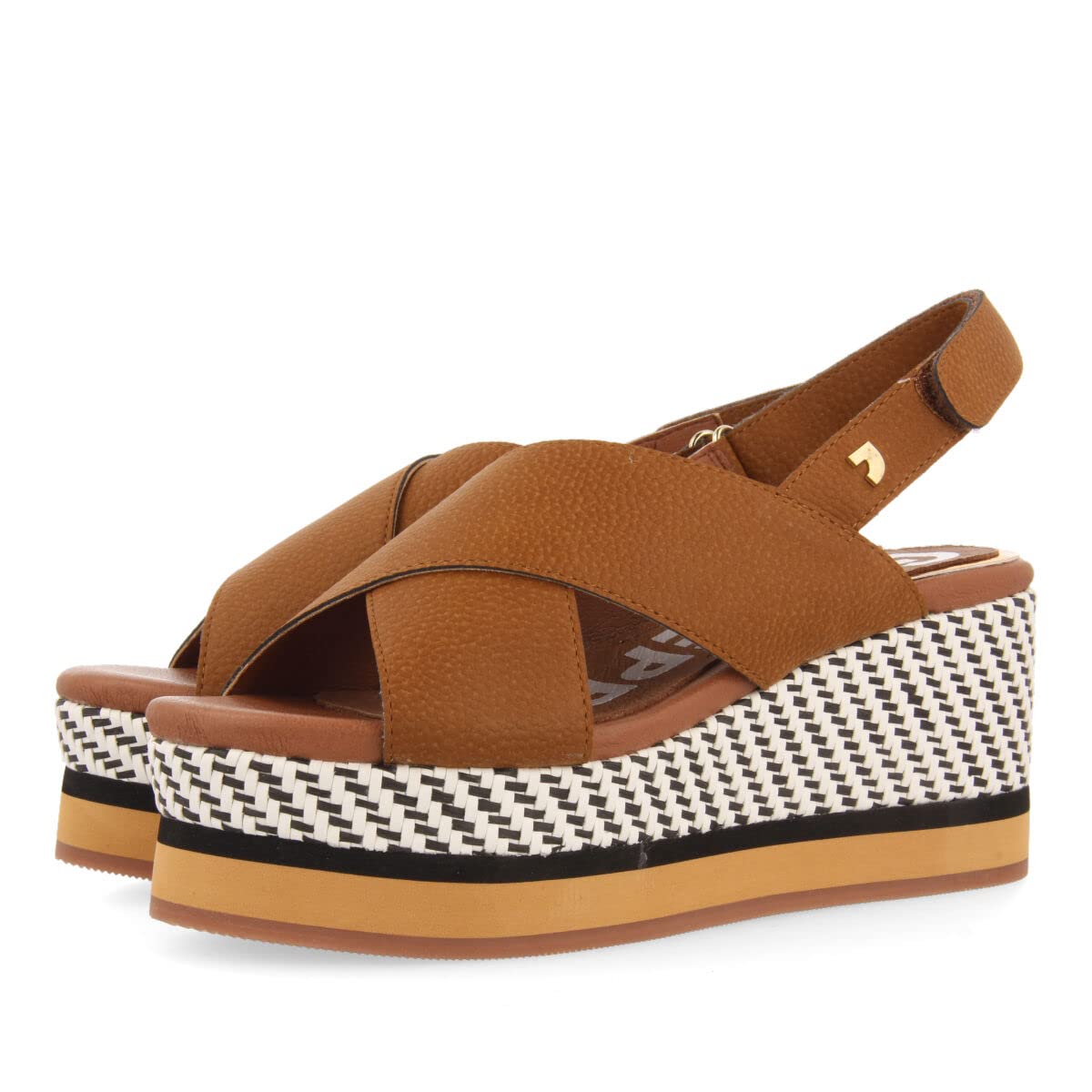 Gioseppo AMPERE, Wedge Heels Sandals, Cuero,