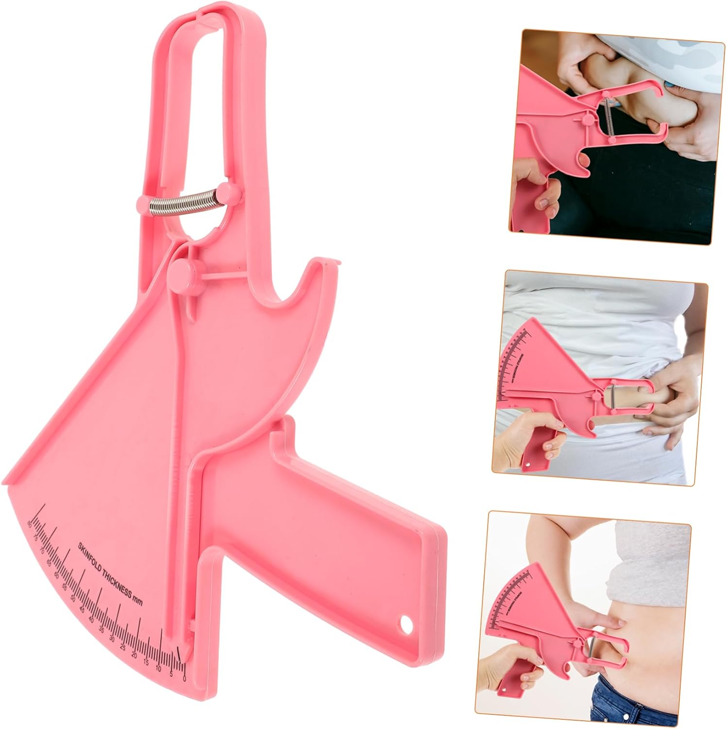 Handheld Skinfold Caliper Fat Measuring Tool for Body Measurement Accurate Fat Percentage Tester for Fitness Tracking Lightweight and Design for Gym Use