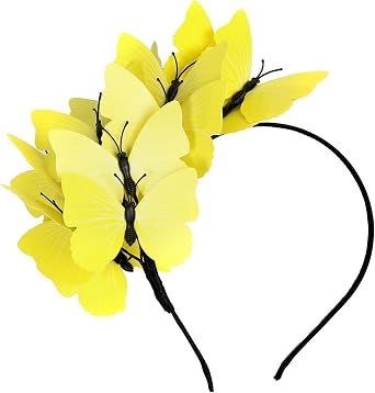 Coucoland Butterfly Fascinator Hats Monarch Butterfly Headband Crown Tea Party Kentucky Halloween Costume Headpiece