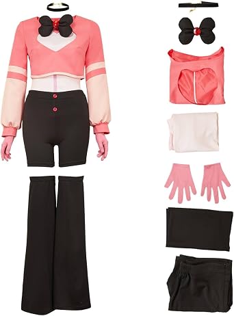 Angel Dust Costume Cosplay Hazbin Anime Costume for Adult Women Halloween Outfits