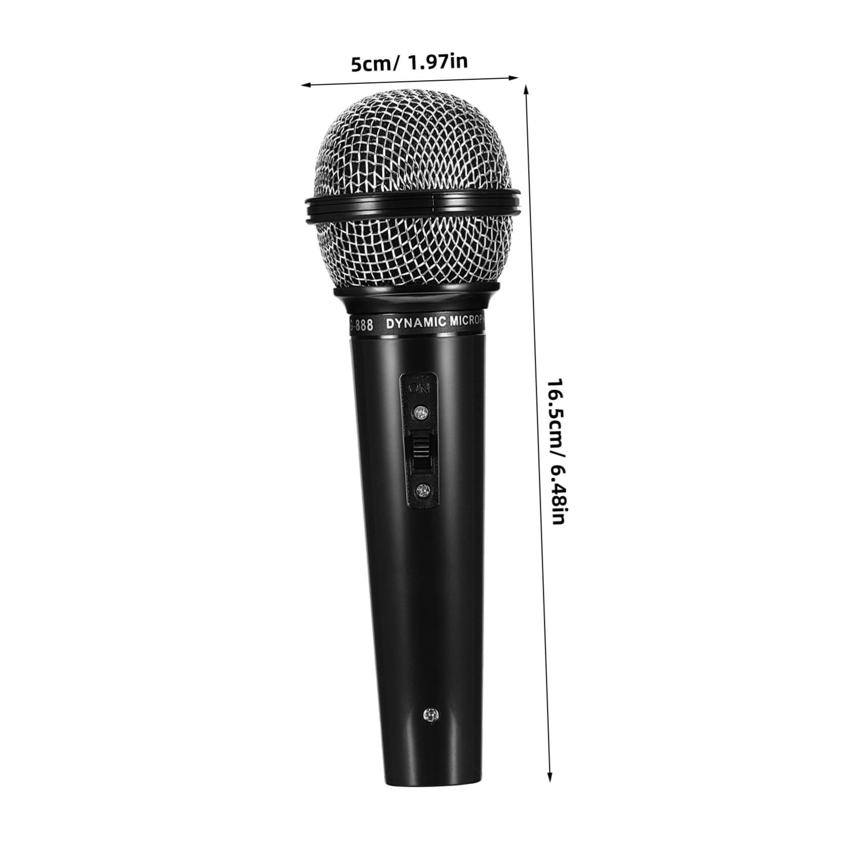 Gatuida 1Pc Small Simulated Microphone Prop for Black Pretend Play for Karaoke and Parties Lightweight Microphone for Creative Fun - Image 2