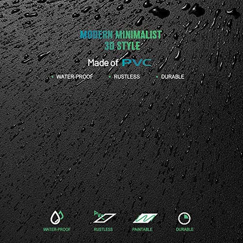 Smooth Black Drop Ceiling Tile 2Ft X 2Ft, Pvc Ceiling Panel – Waterproof, Washable And Fire-Rated - High-Grade Pvc To Prevent Breakage-Package Of 12 Tiles #TOP5