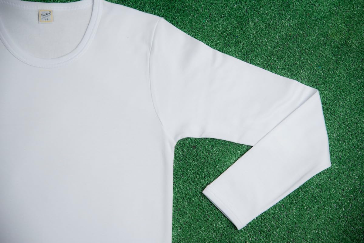 New Day intimo eccezionale Fabriqué en Italie - 3 Maillots Intime pour Homme Maillot de Corps à manches longues en coton d'hiver chaud, Col rond/blanc, XXL