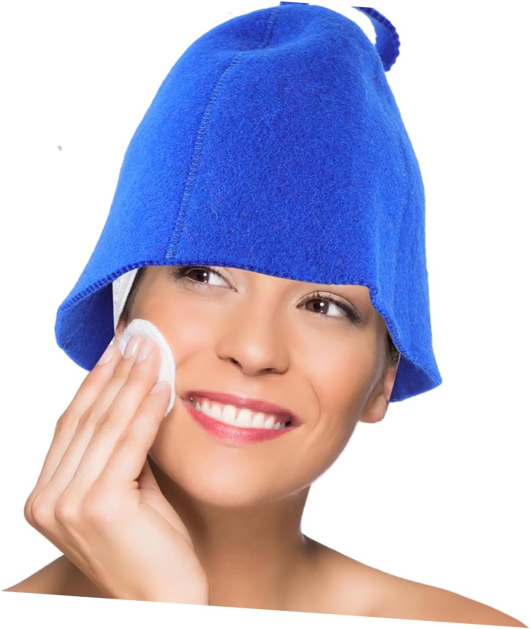 6pcs Women Sauna Hat Breathable Wool Bathing Hat Thick Wool Sauna Cap Quick Drying Bath Accessory