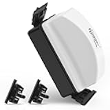 Magnetic Aquarium Glass Cleaner, Dual-Blades Algae Fish Tank Glass Cleaner Brush with 4 Detachable Algae Scrapers for Glass Aquariums Tank, Floating Aquarium Magnet Glass Cleaner Scrubber (M)