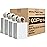 RACETOP White Paper Bags with Handles Bulk 8x4.5x10.8 100Pcs Gift Bags Medium Size, White Gift Bags with Handles, Gift Bag Bulk for Retail, Party, Shopping, Merchandise