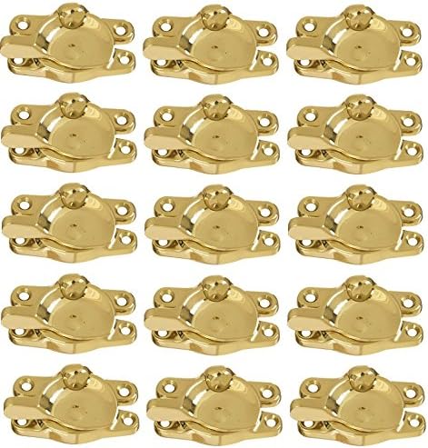 Window Sash Lock, Polished Solid Brass