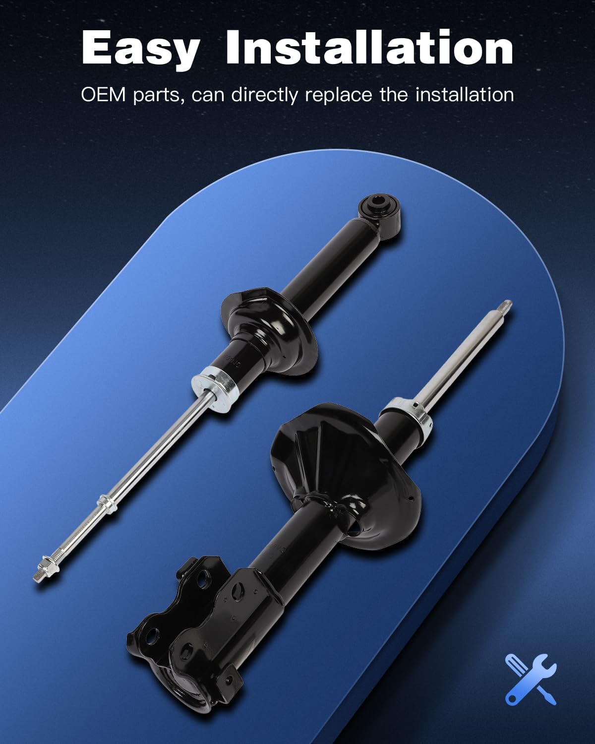 ECCPP shock Struts shock absorbers for 1995-1998 for Nissan 200SX,1995-1999 for Nissan Sentra shock Struts for 333219 333220 341194 Front and Rear shocks