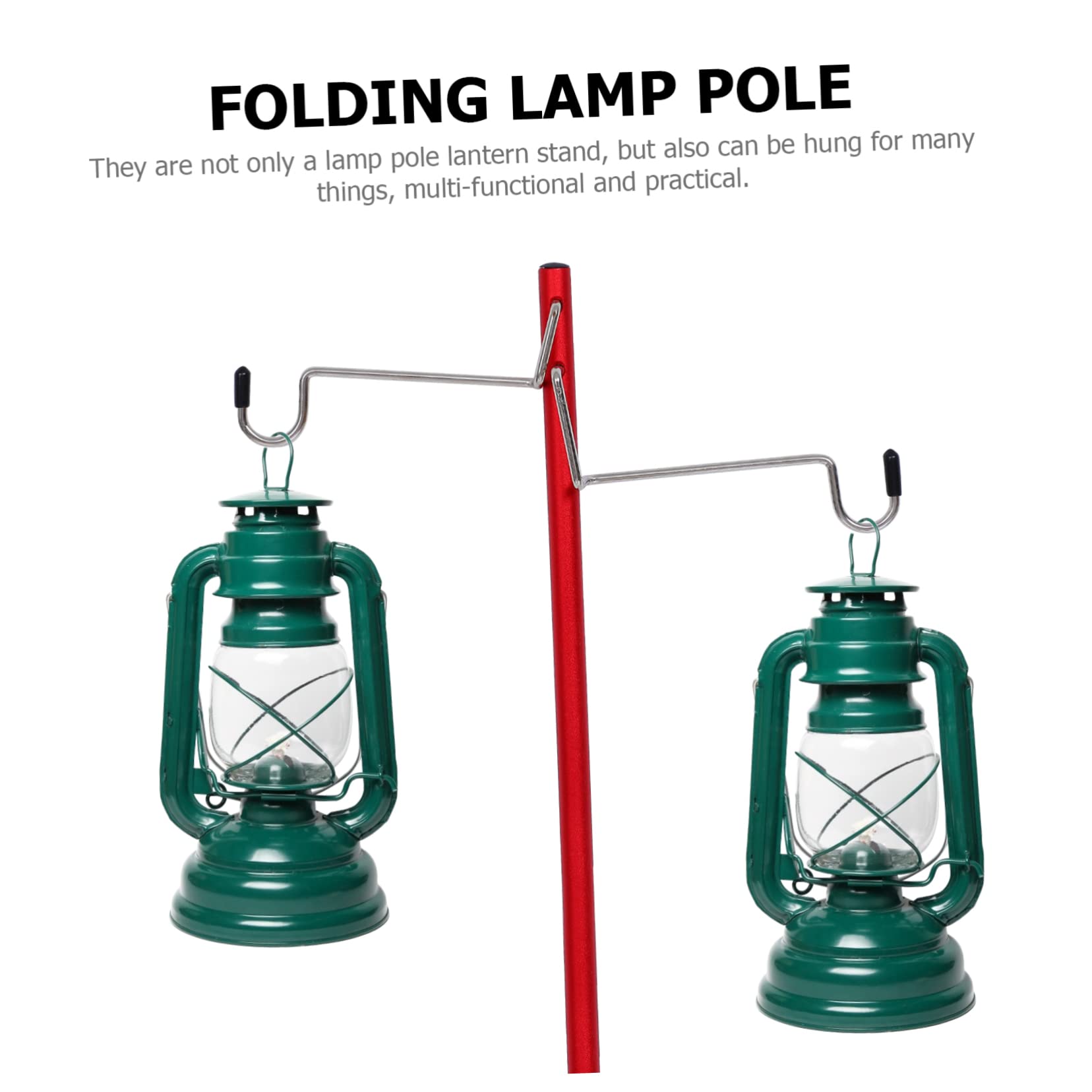 BESTonZON 1 Set Portable Aluminium Alloy Camping Lamp Stand Kit Lightweight Outdoor Light Bracket for Hiking Fishing and Picnics Durable and Easy to Carry Camping Lamp Support