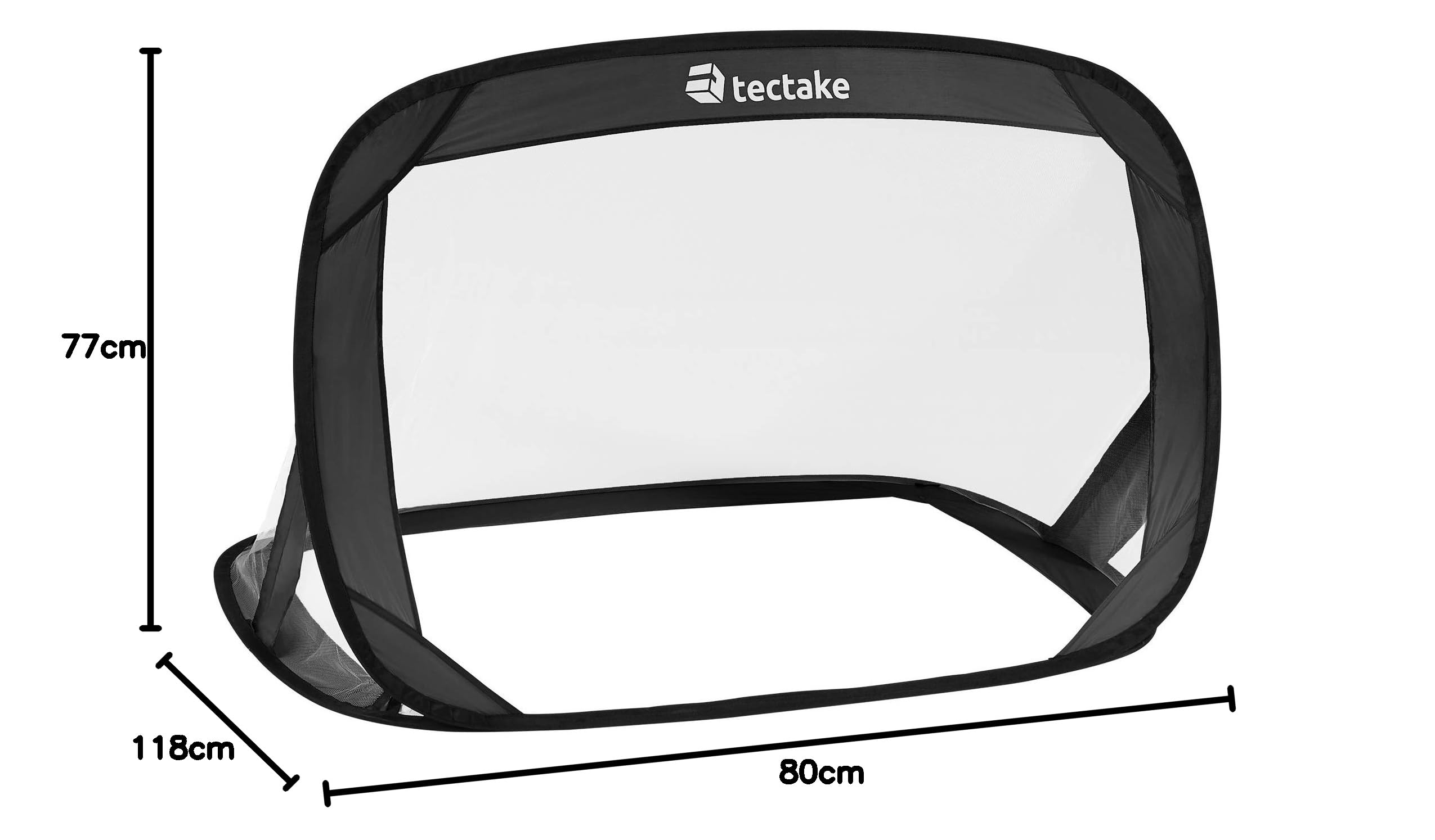 Tectake Set di 2 Mini Porte Calcio Ripieghevoli Pop-up per Outdoor, con Borsa Trasporto