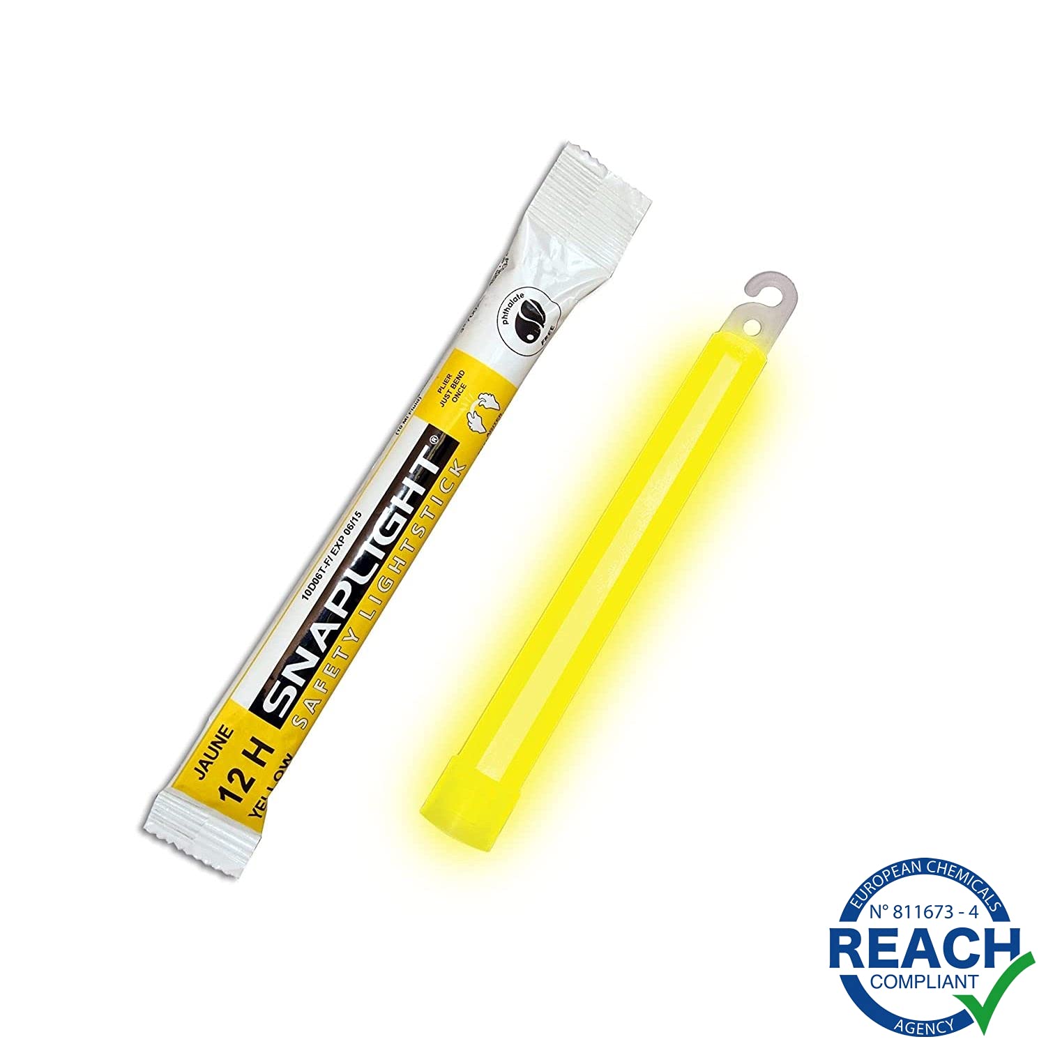 Cyalume Lote De 20 Barras Especial Seguridad Auto / Ocio Compuesto De 10 Barras De Luz Blanca Con Duración De 8 Horas Y 10 Barras De Luz Amarilla Con Duración De 12 Horas Snaplight Glow Sticks 15Cm