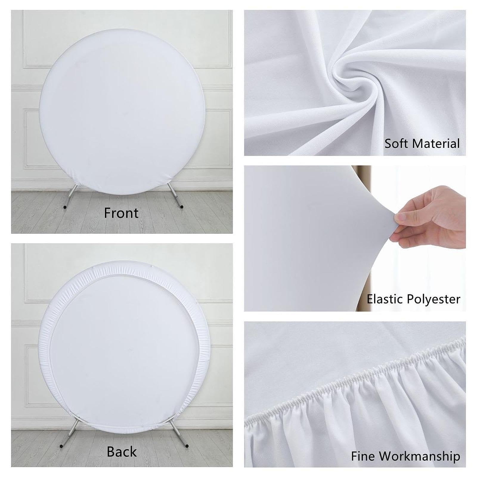 Sfondo per Un, Elegante Copertura Decorativa per Un per Feste, Compleanni, Romantiche, Bianco 180 Cm