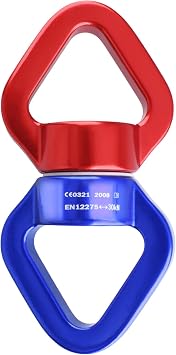 TRIWONDER Swing Swivel 30kN Micro Rotator Safety Rotational Device Hanging Accessory for Childrens Swing Spinner Hanger, Rock Climbing, Hanging Hammock, Web Tree Swing, Aerial Dance