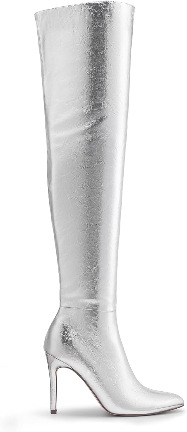 DREAM PAIRS Over The Knee Boots for Women, Women's Thigh High Boots Heel Fall Boots - Image 3